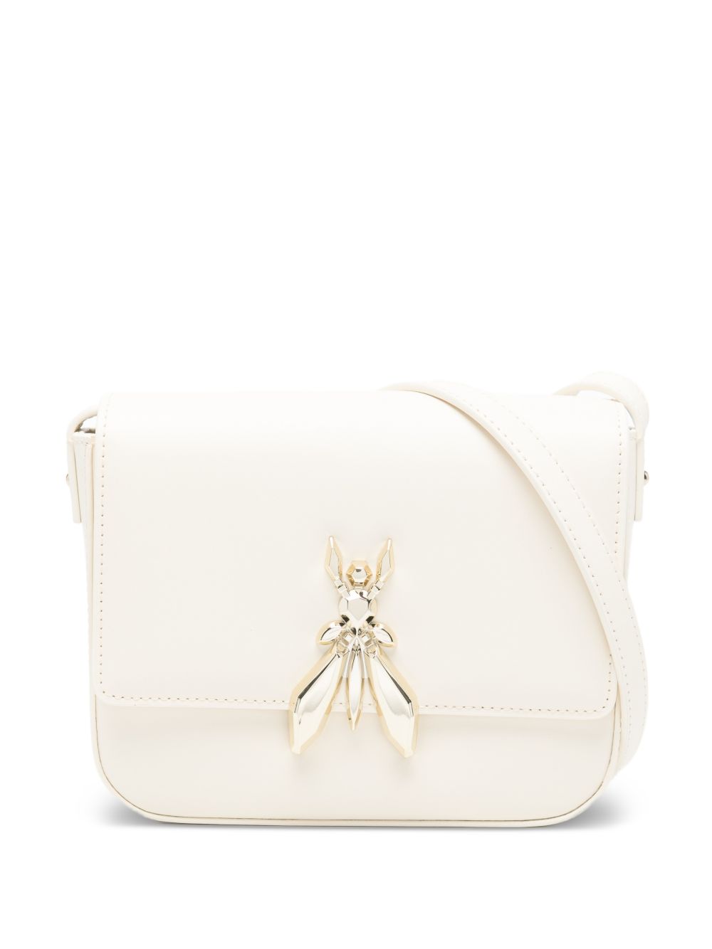 Borsa a tracolla in pelle con fibbia scultorea 8B0303L061 W405 PATRIZIA PEPE