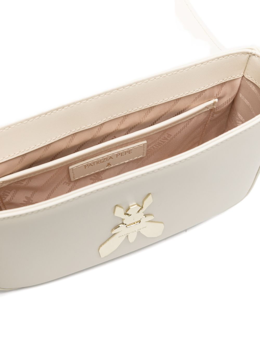 Borsa a tracolla in pelle con fibbia scultorea 8B0303L061 W405 PATRIZIA PEPE