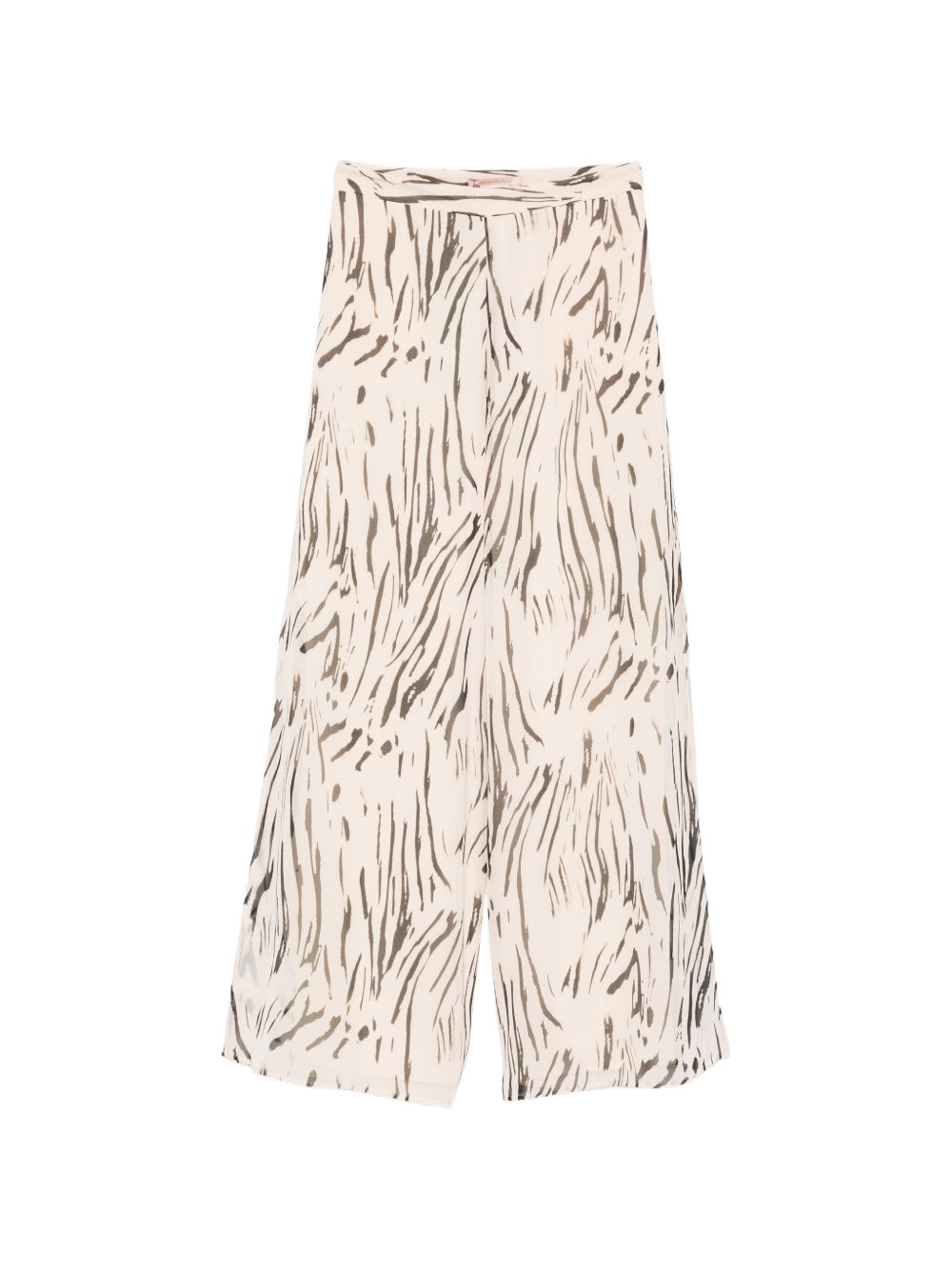 Pantaloni palazzo in poliestere stampa astratta 2611131092200 009 PENNY BLACK