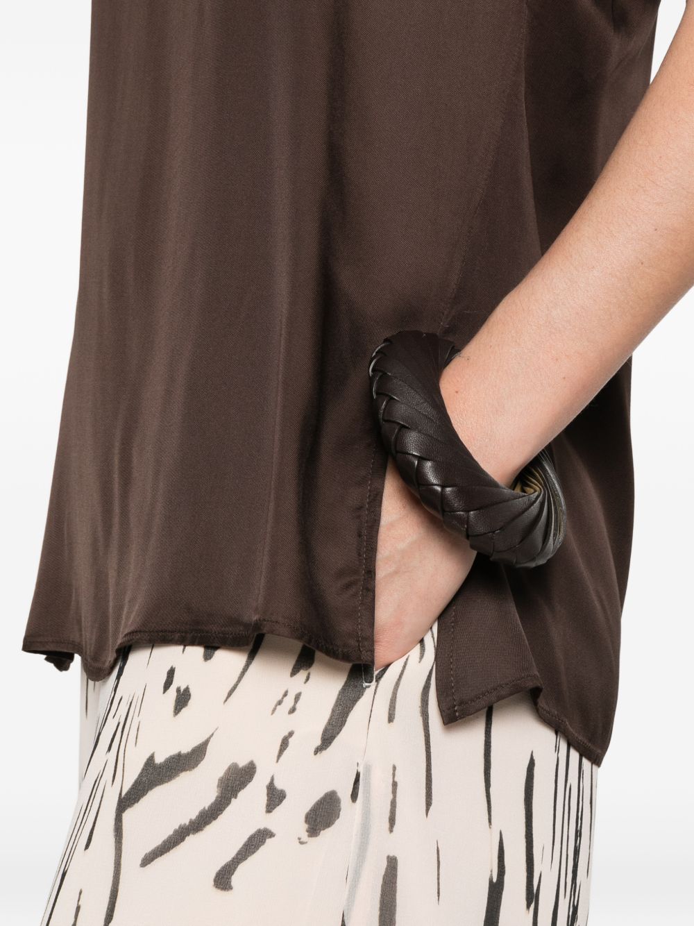 Blusa in viscosa con spacchi laterali 2611161053200 003 PENNY BLACK