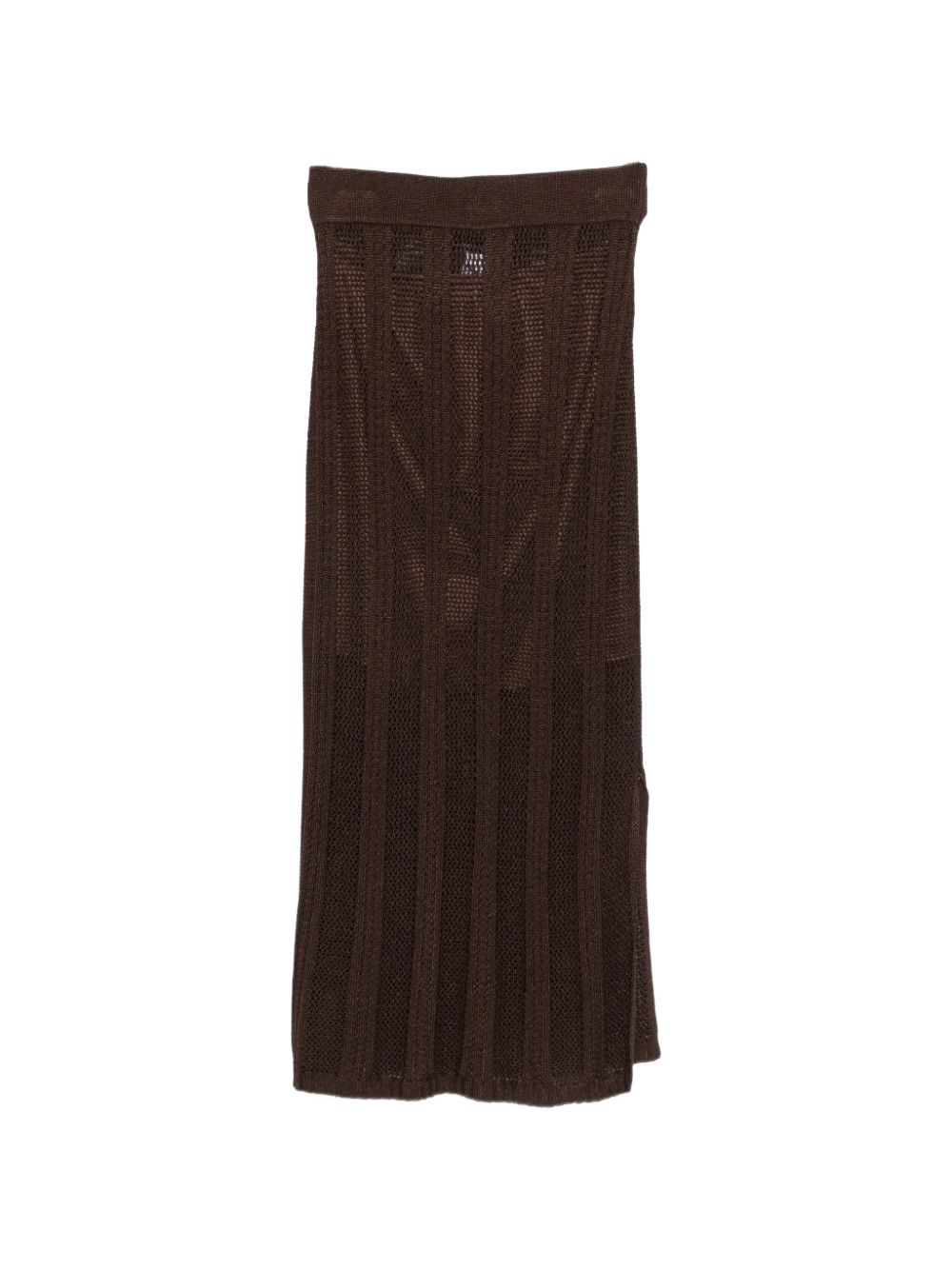 Gonna lunga in maglia a coste 2611301013200 002 PENNY BLACK