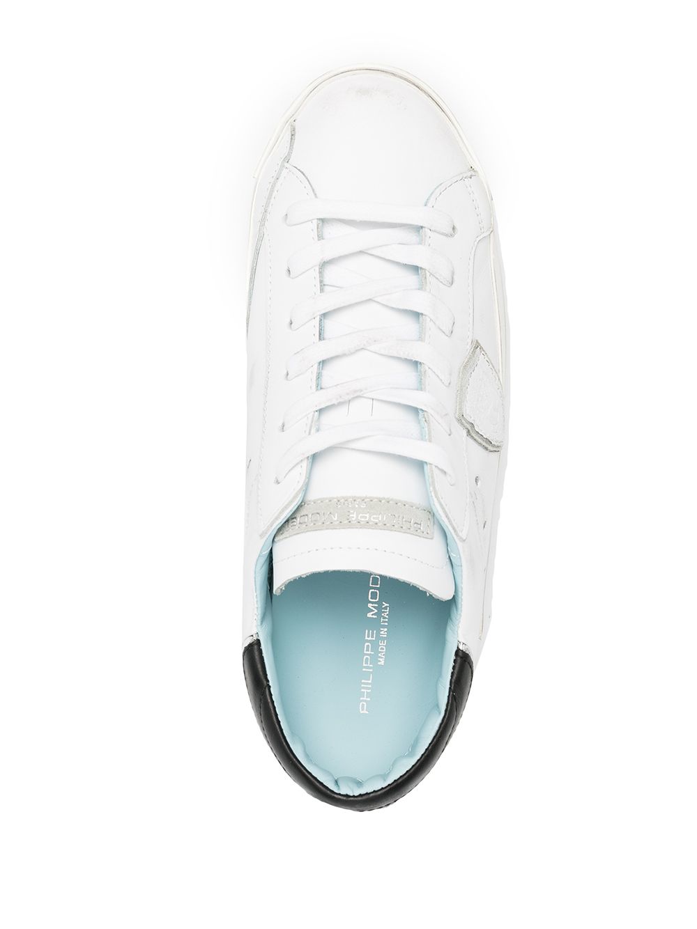 Sneakers basse in pelle con logo laterale PRLU V022 PHILIPPE MODEL