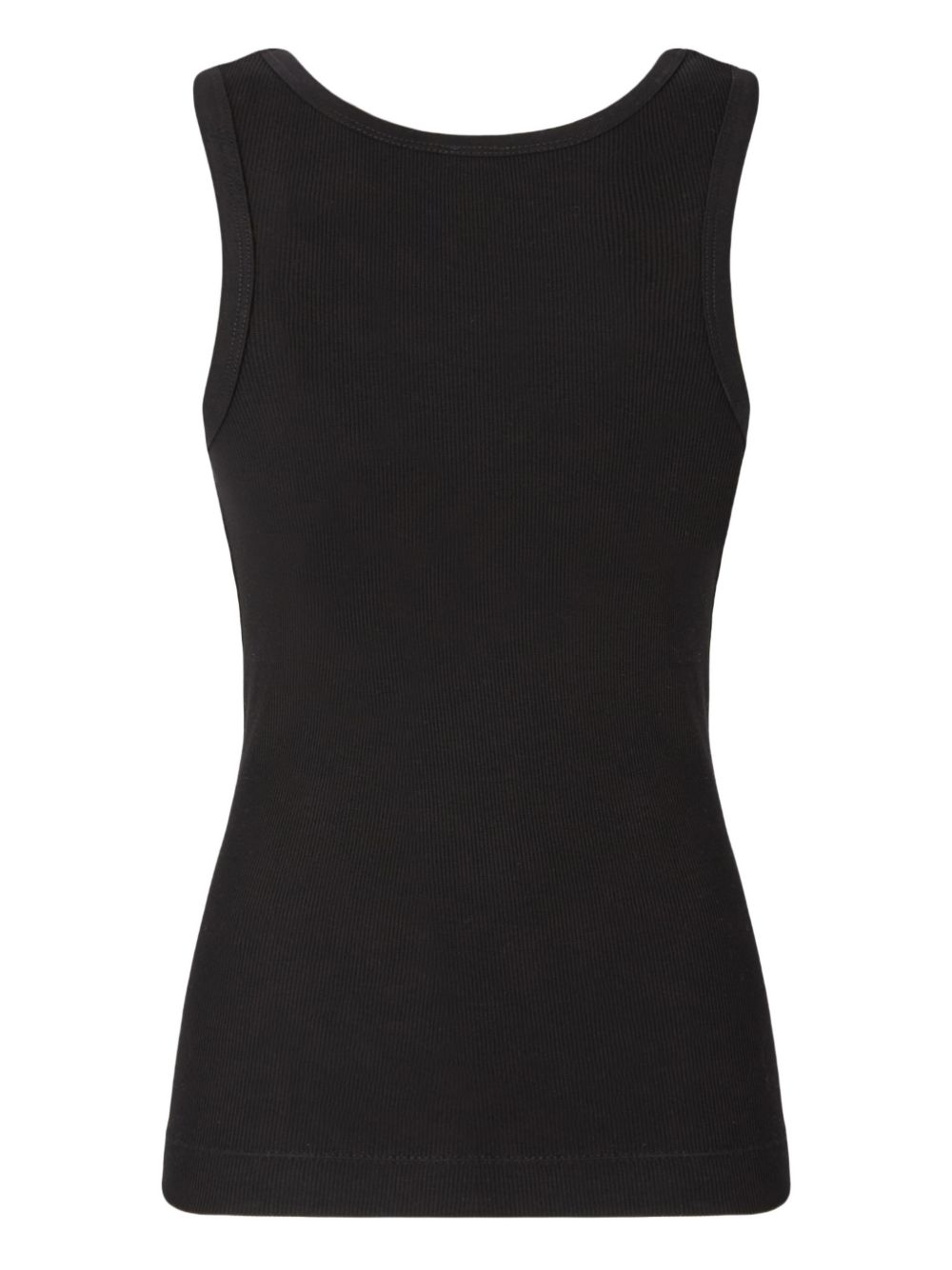 Canotta in cotone a costine nera 100807A338 Z99 PINKO