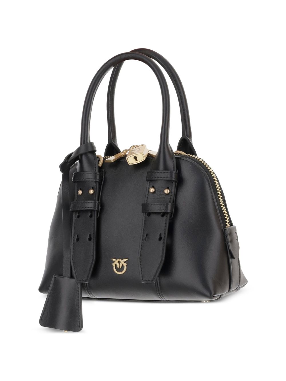 Borsa a mano con chiusura zip e dettagli metallici 105333A0QO Z99Q PINKO