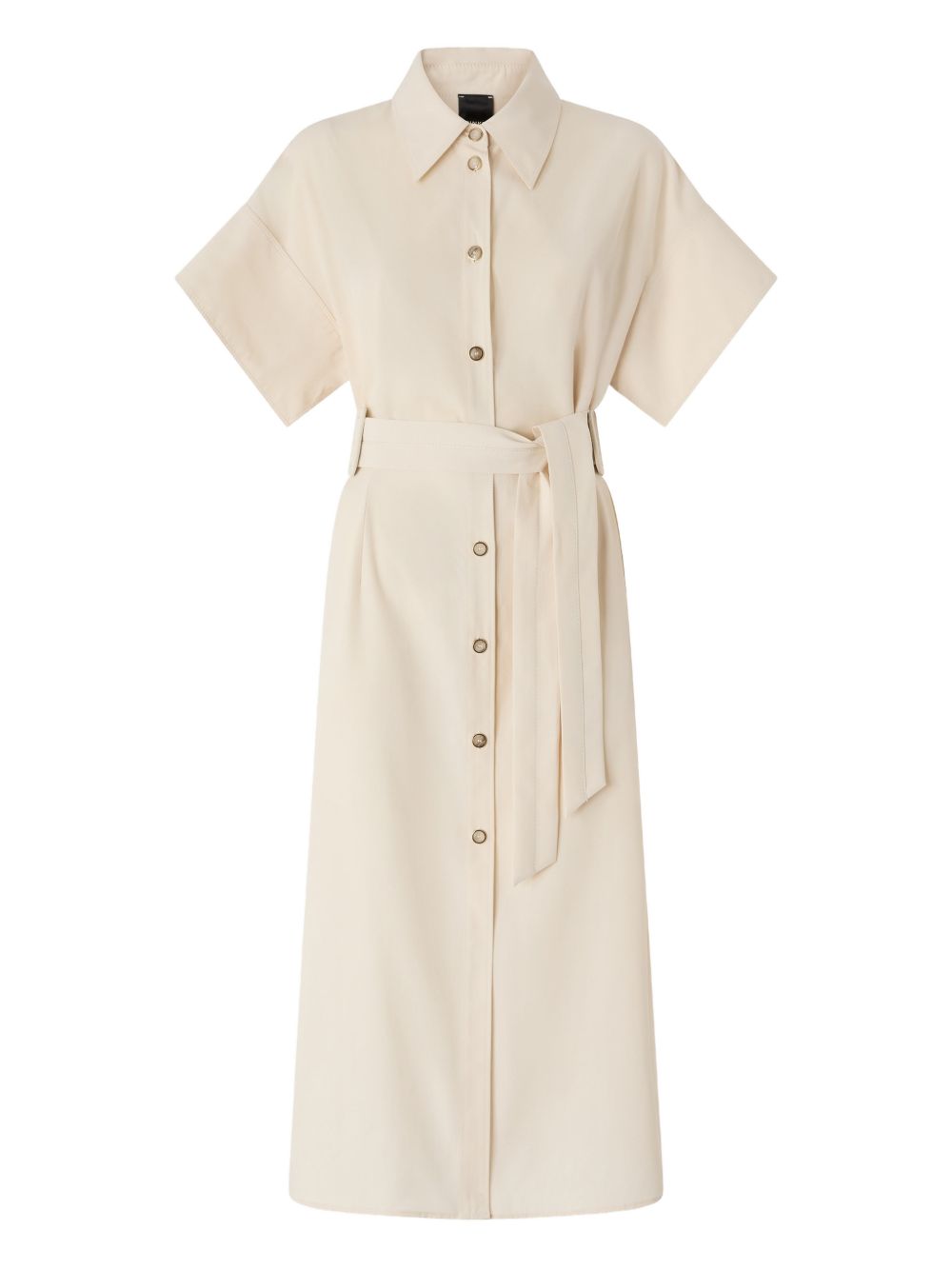 Abito camicia in cotone con cintura 106309A2ER C03 PINKO
