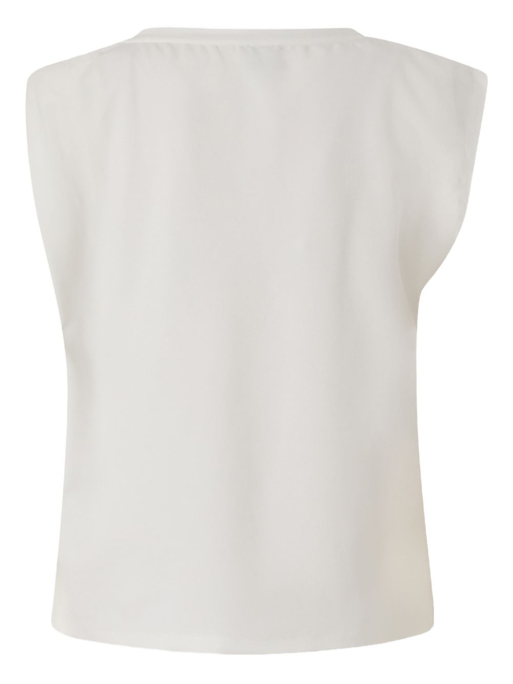 Top senza maniche con dettaglio metallico 106478A35D Z05 PINKO