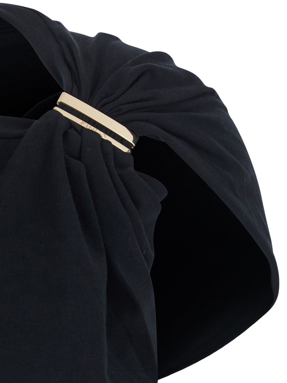 Top senza maniche con dettaglio dorato 106478A35D Z99 PINKO