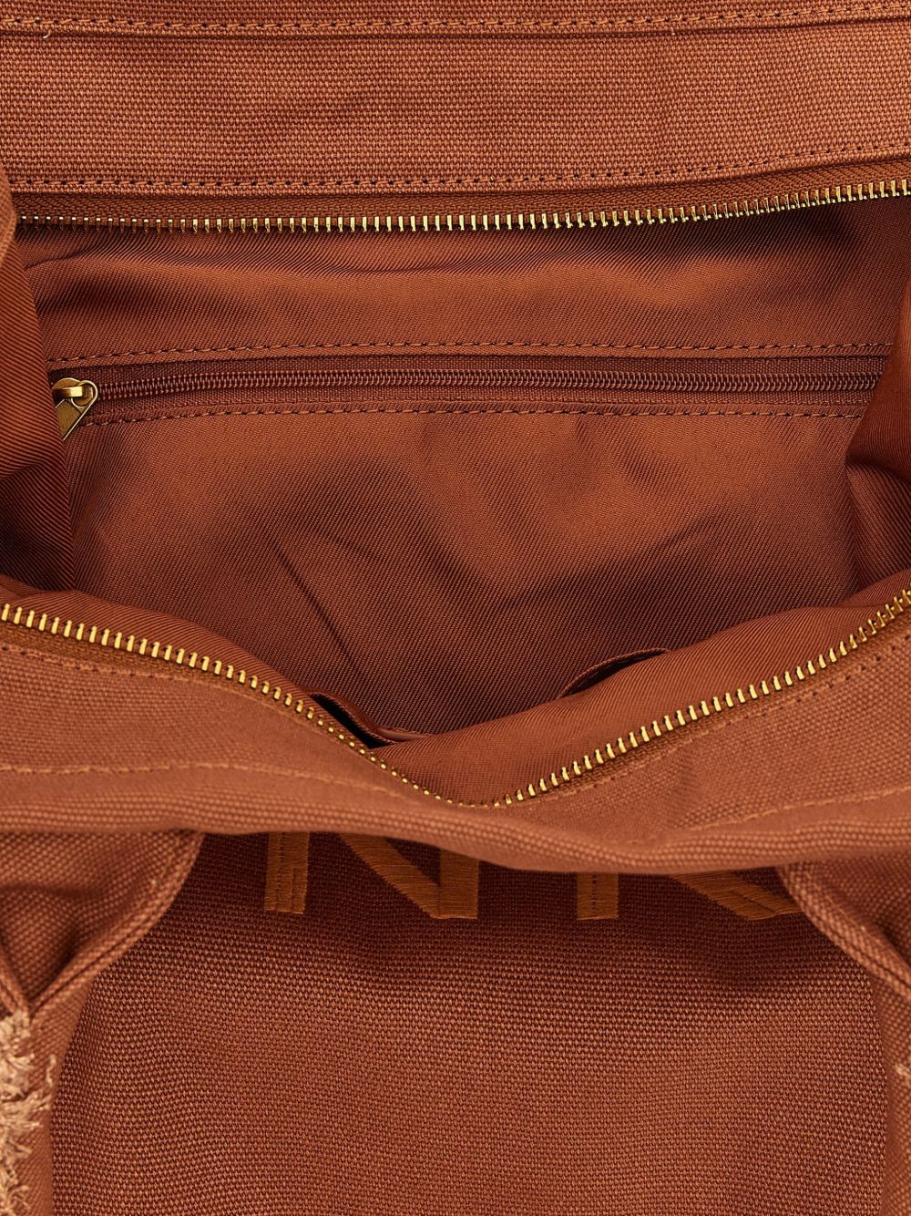 Borsa shopping in cotone con dettagli sfrangiati 106673A3A4 L08 PINKO