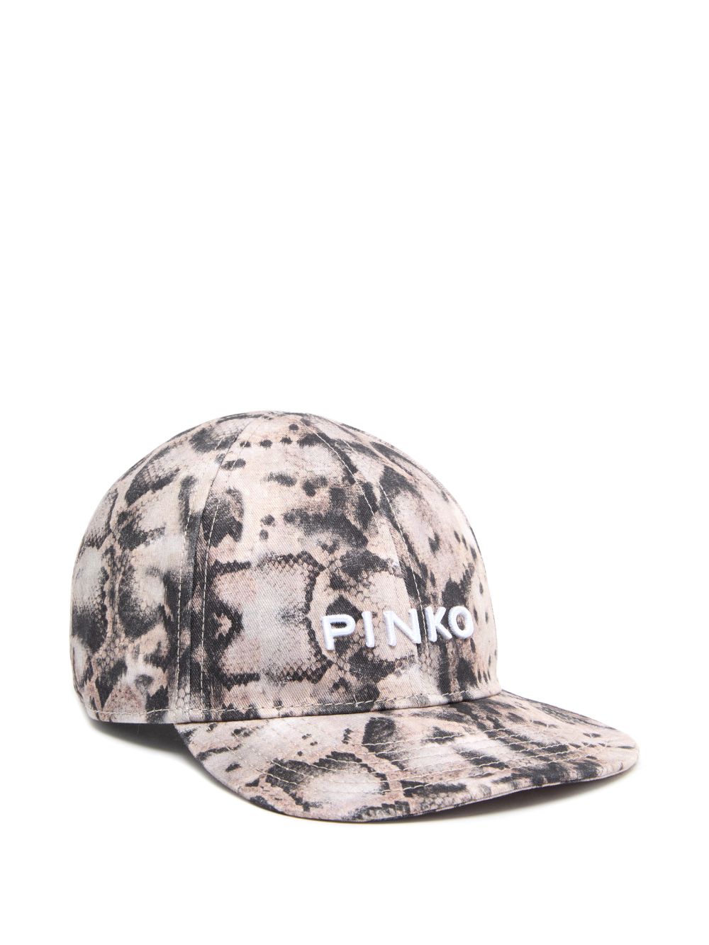 Cappellino in cotone con stampa pitone 106750A38N CZ5 PINKO
