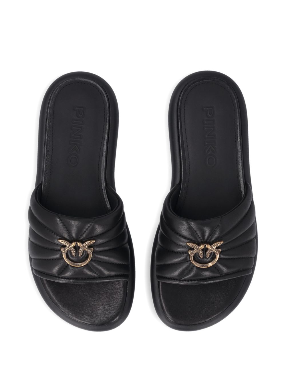 Ciabatte platform con fascia trapuntata SD0525P003 Z99 PINKO