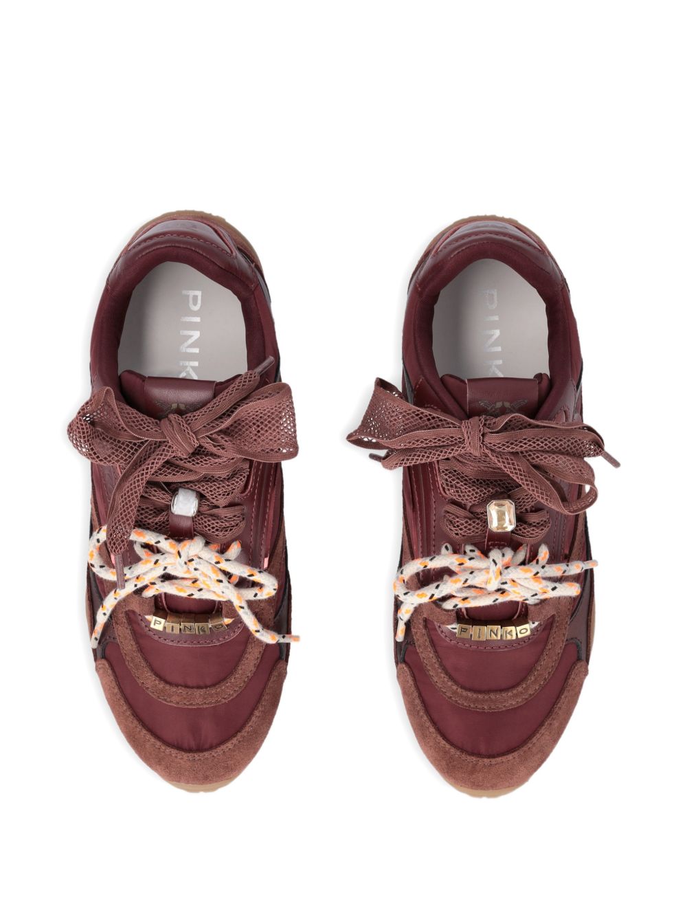 Sneakers con lacci e suola platform SS0185P076 CR8 PINKO