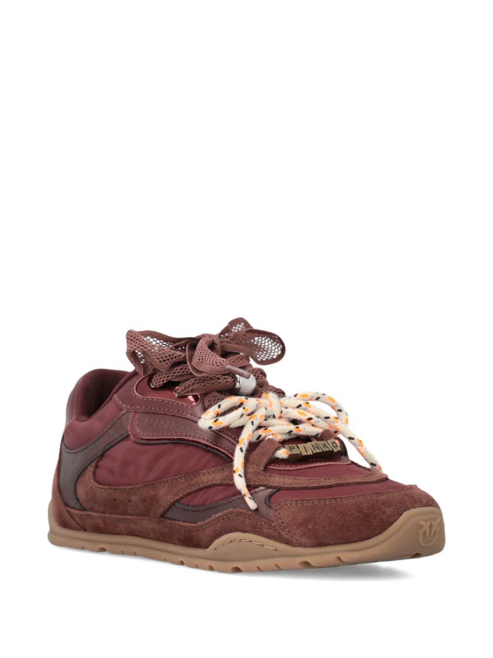 Sneakers con lacci e suola platform SS0185P076 CR8 PINKO