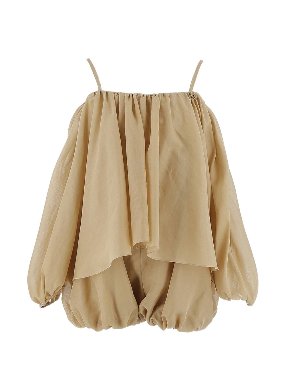 Completo con top e pantaloni a palloncino KFTA014CA005 6023 PINKO UP