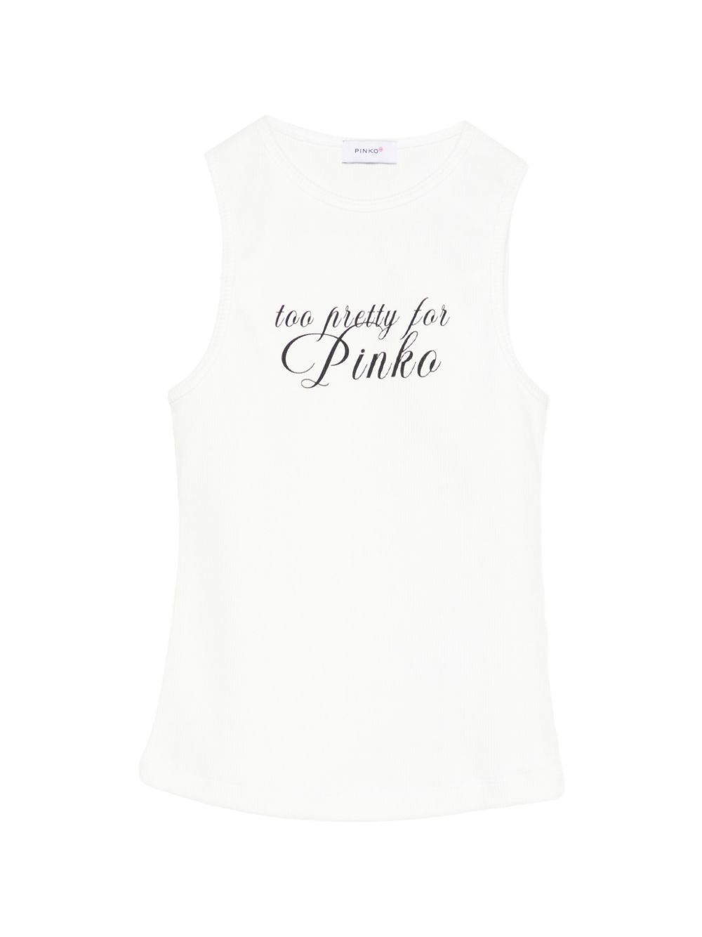 T-shirt senza maniche in cotone KFTS031CS029 D804 PINKO UP