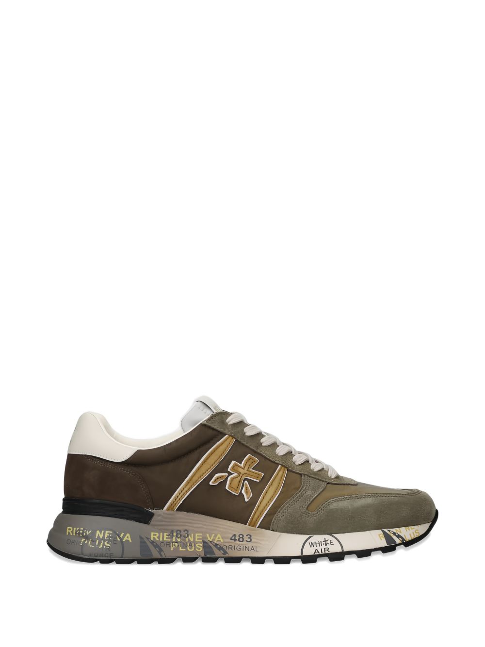 Sneakers in pelle e camoscio con suola chunky LANDER 8009 PREMIATA