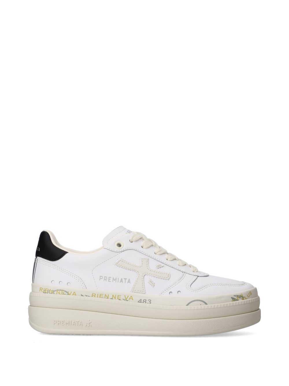 Sneakers in pelle con suola platform MICOL 8197 PREMIATA