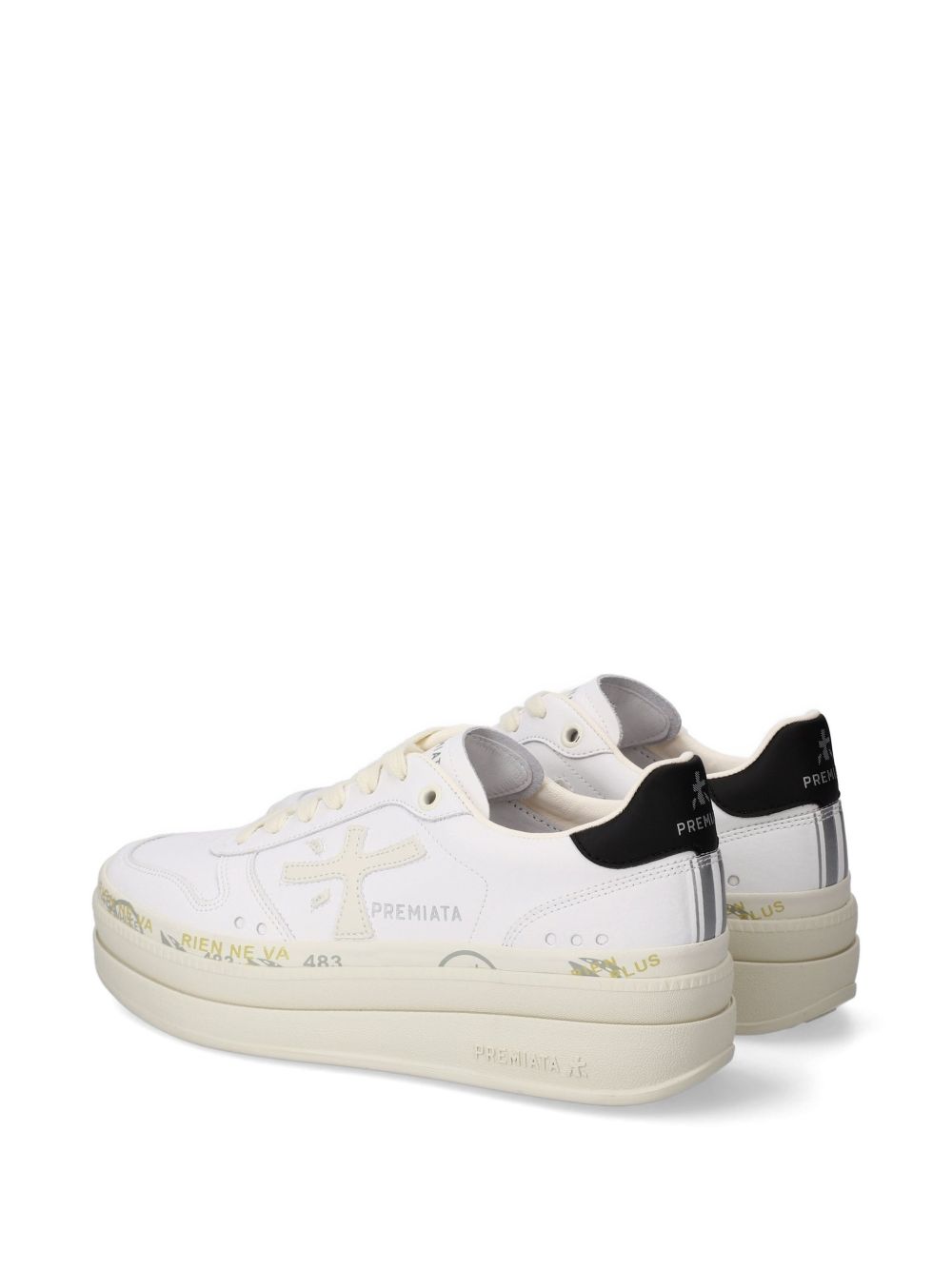 Sneakers in pelle con suola platform MICOL 8197 PREMIATA
