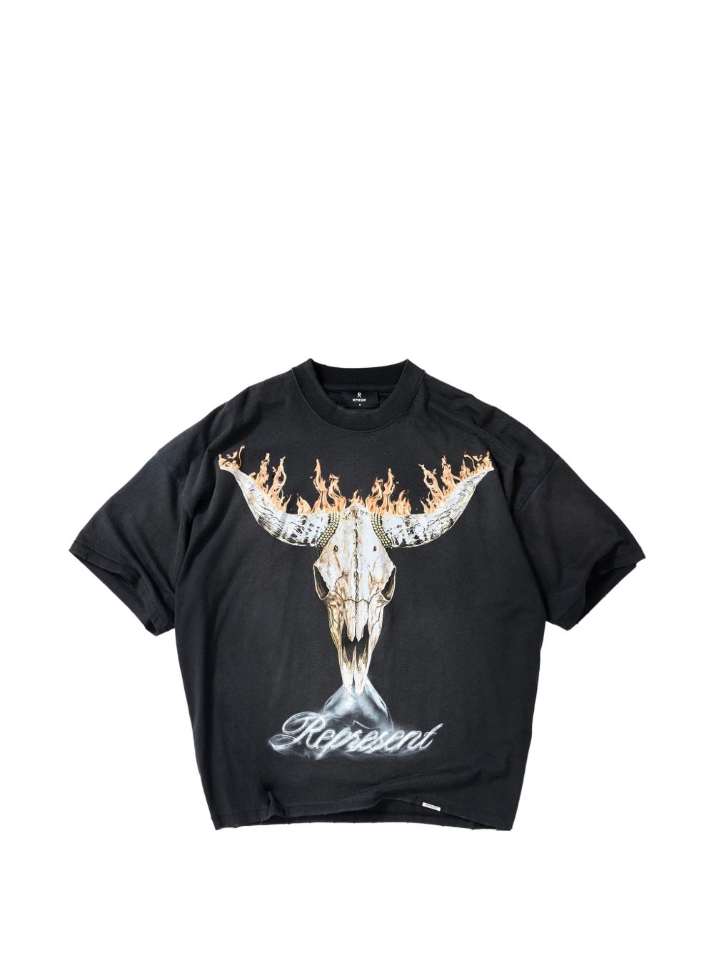 T-shirt con stampa teschio MLM100592 004 REPRESENT