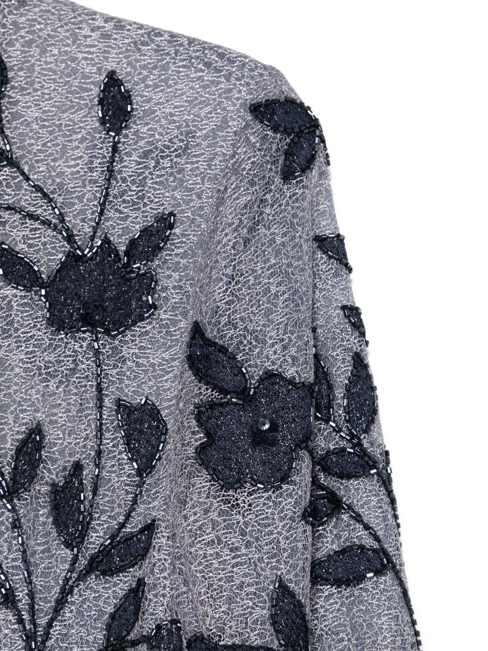 Abito lungo con ricami floreali e balze plissé 1T104PED004B4 MARINOAZ ROSA CLARA COCKTAIL