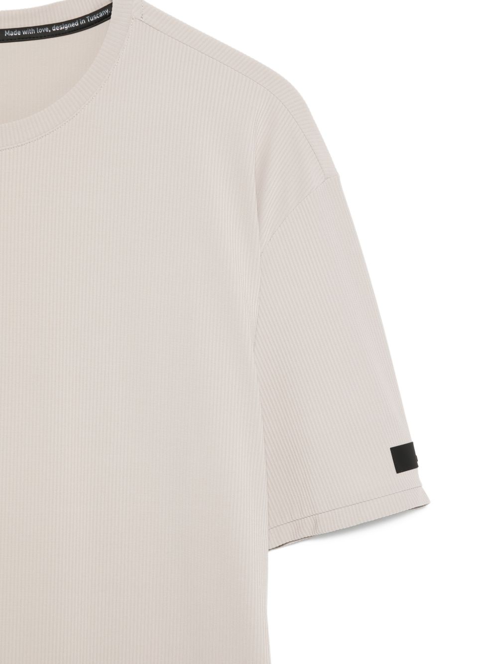 T-shirt in poliammide effetto coste girocollo 26220 85 RRD