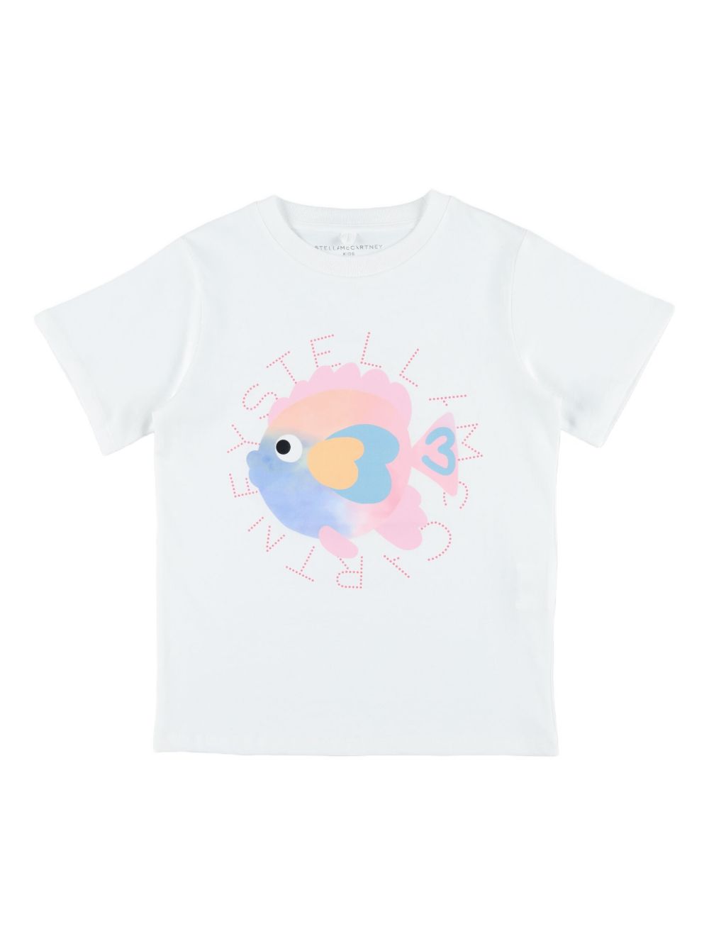 T-shirt con stampa colorata TY8A61Z0434 100 STELLA MCCARTNEY KIDS