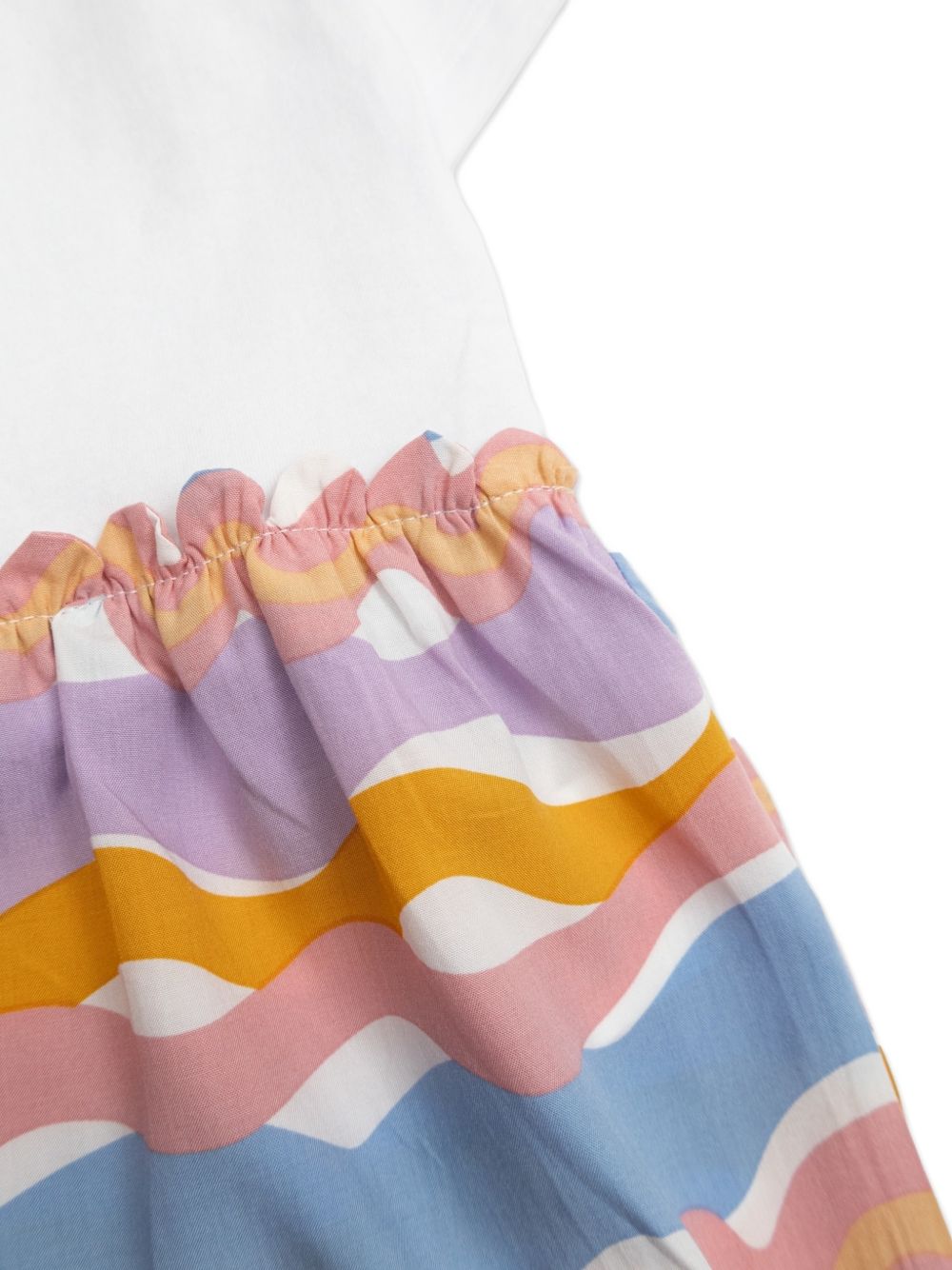 T-shirt con rouches multicolor TY8A71Z0434 100 STELLA MCCARTNEY KIDS