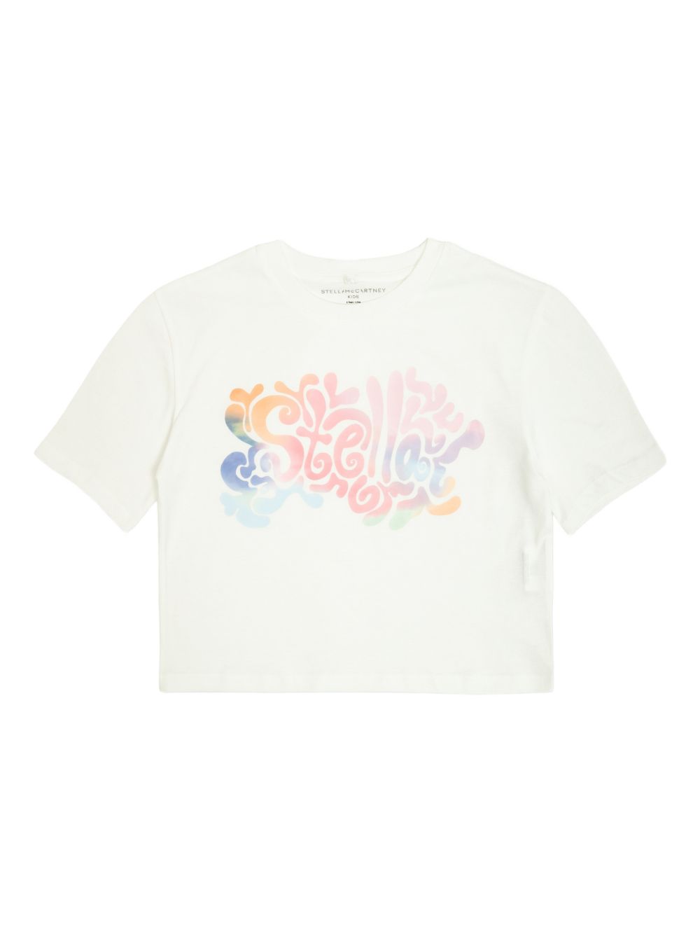 T-shirt in cotone con stampa grafica TY8A91Z0434 100 STELLA MCCARTNEY KIDS