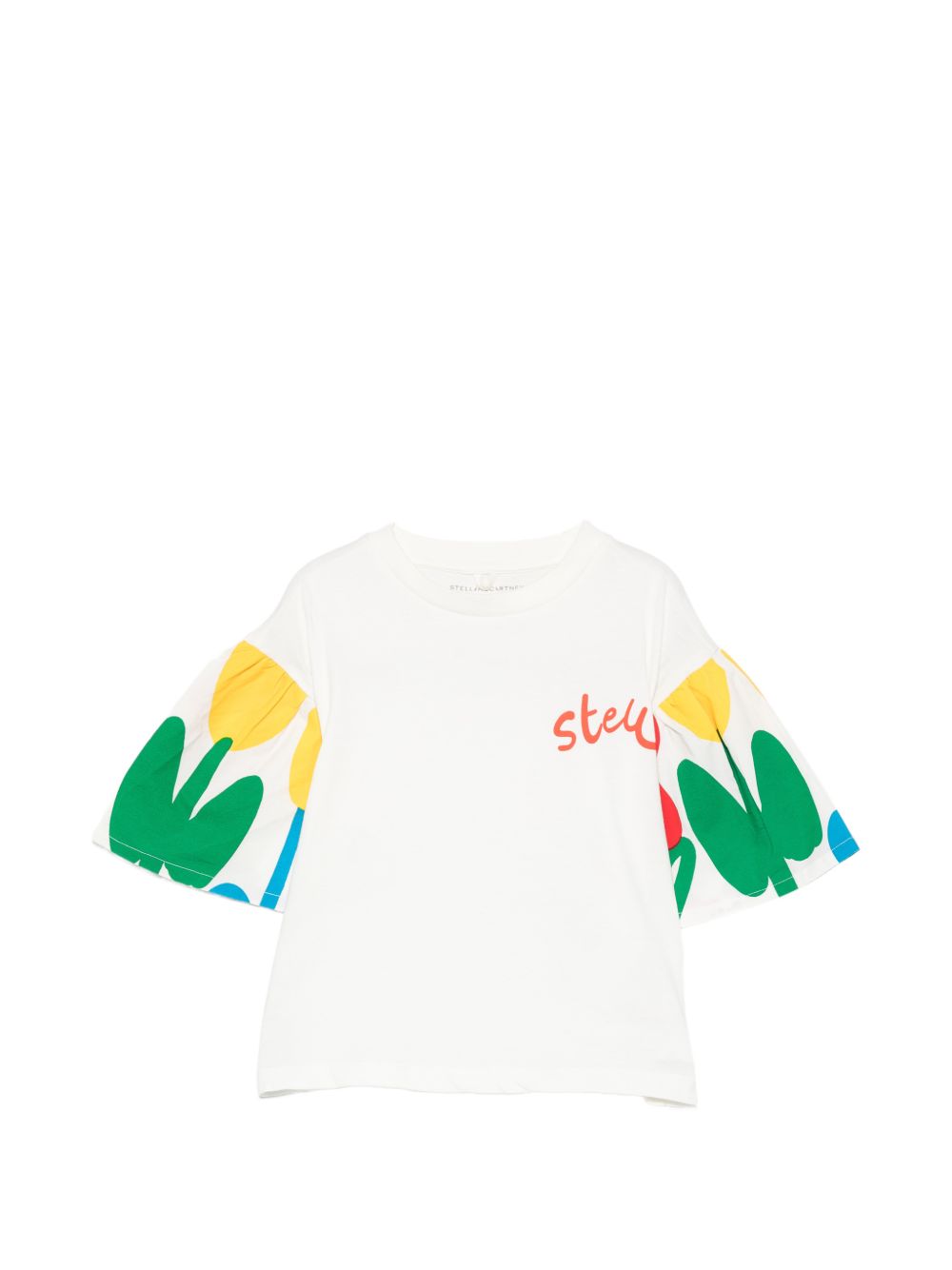 T-shirt stampata con dettagli colorati TY8B71Z0434 101 STELLA MCCARTNEY KIDS