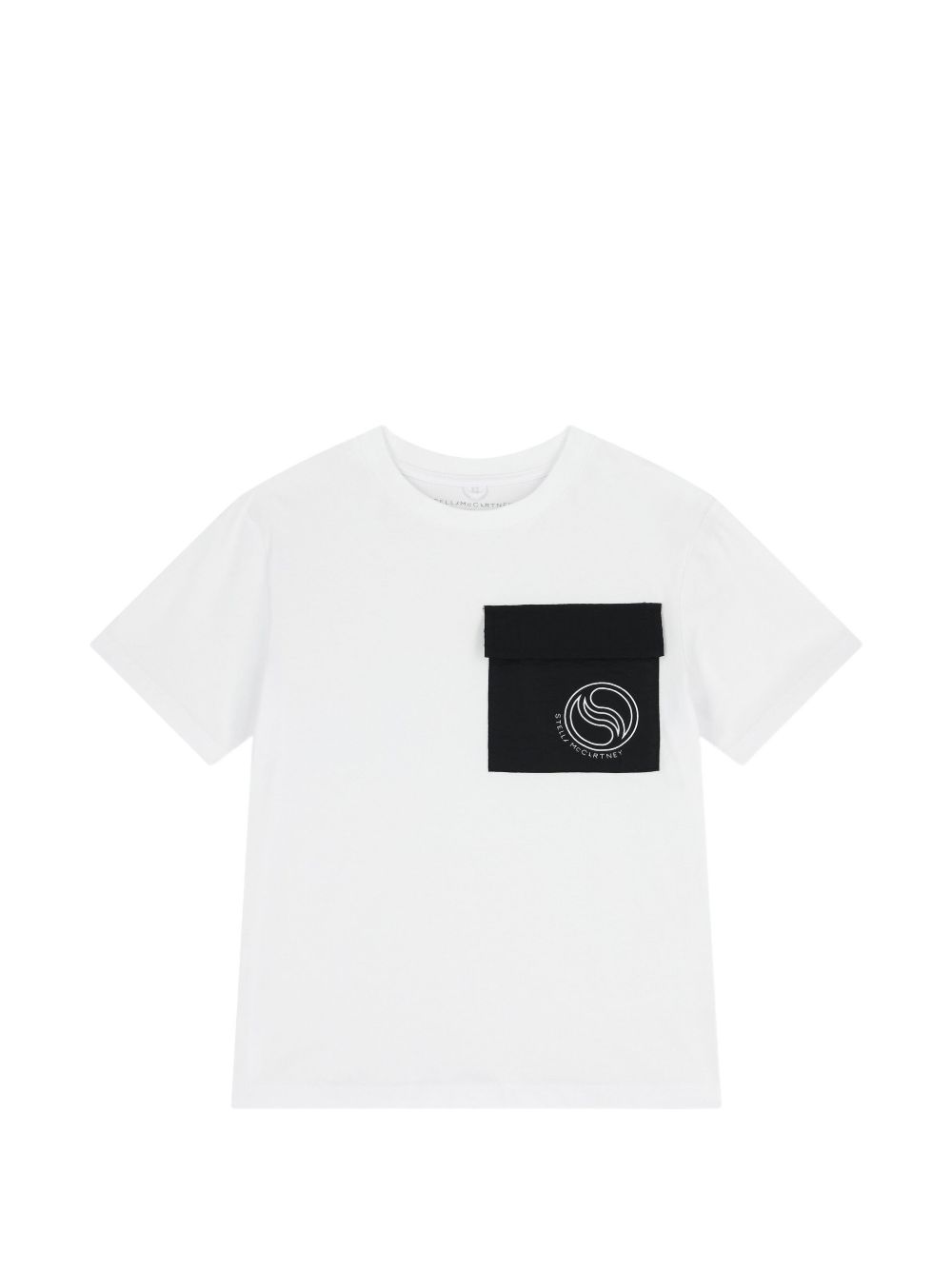 T-shirt con tasca a contrasto TY8R81Z0434 100 STELLA MCCARTNEY KIDS