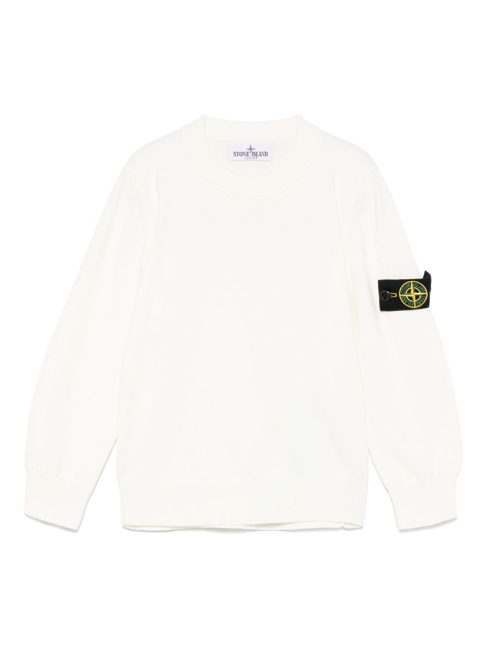 Maglia a maniche lunghe con patch logo L1S165100001S00B2 V0001 STONE ISLAND KIDS