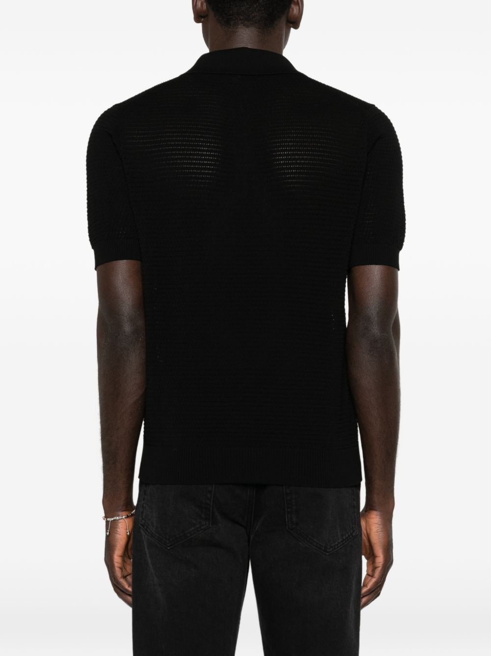 Polo in maglia scollo a V FINLAYPWE2602 NERO TAGLIATORE