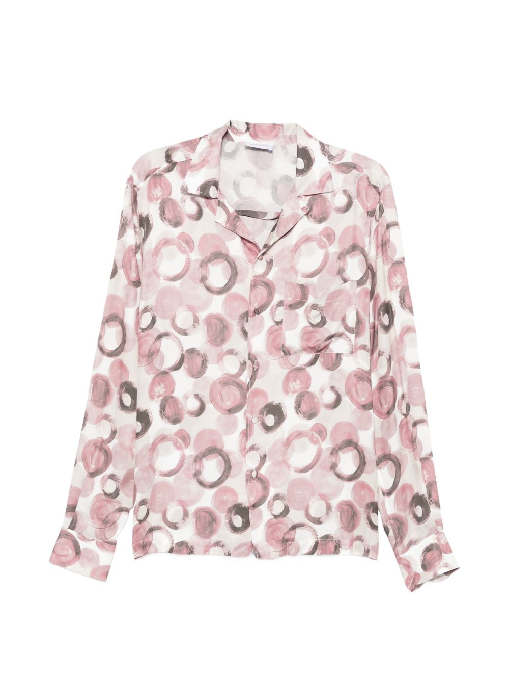 Camicia in viscosa a stampa cerchi ISLANDNS270009 Y1298 TAGLIATORE