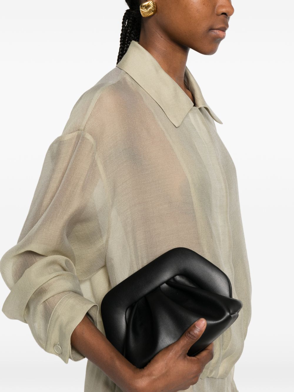 Clutch arricciata con tracolla TMBS0OOVF 0303A THEMOIRE'