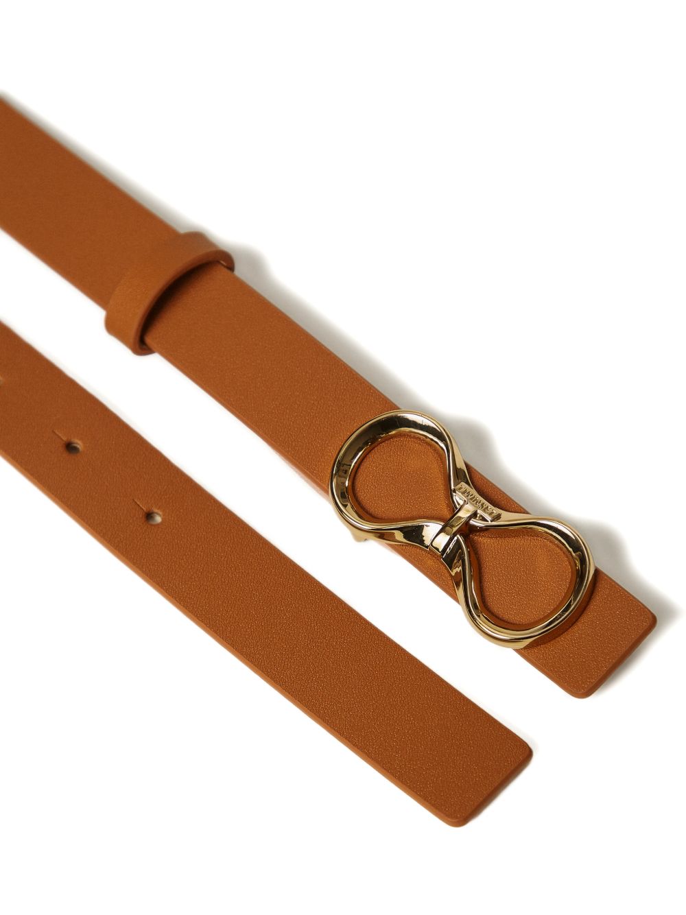 Cintura in pelle con fibbia logo 261TA4440 13353 TWINSET