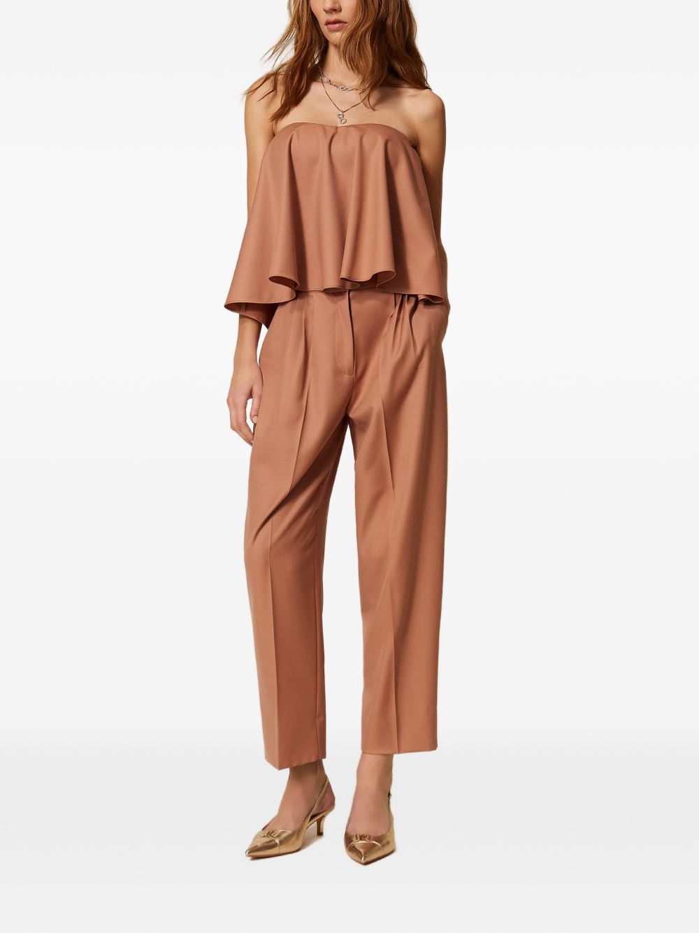 Pantaloni in lana con pieghe 261TP2181 13168 TWINSET