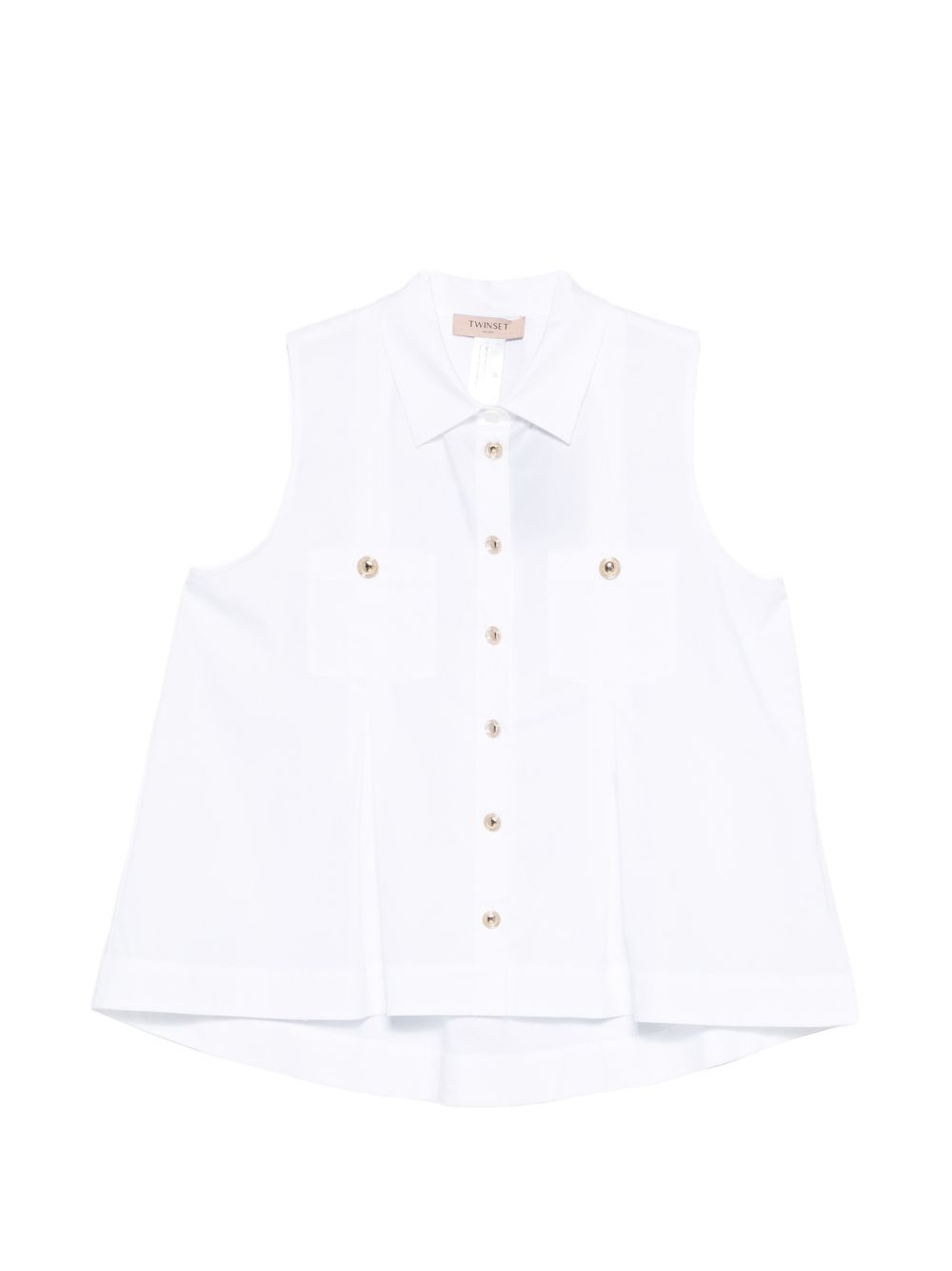 Abito senza maniche con bottoni dorati 261TT2234 00001 TWINSET