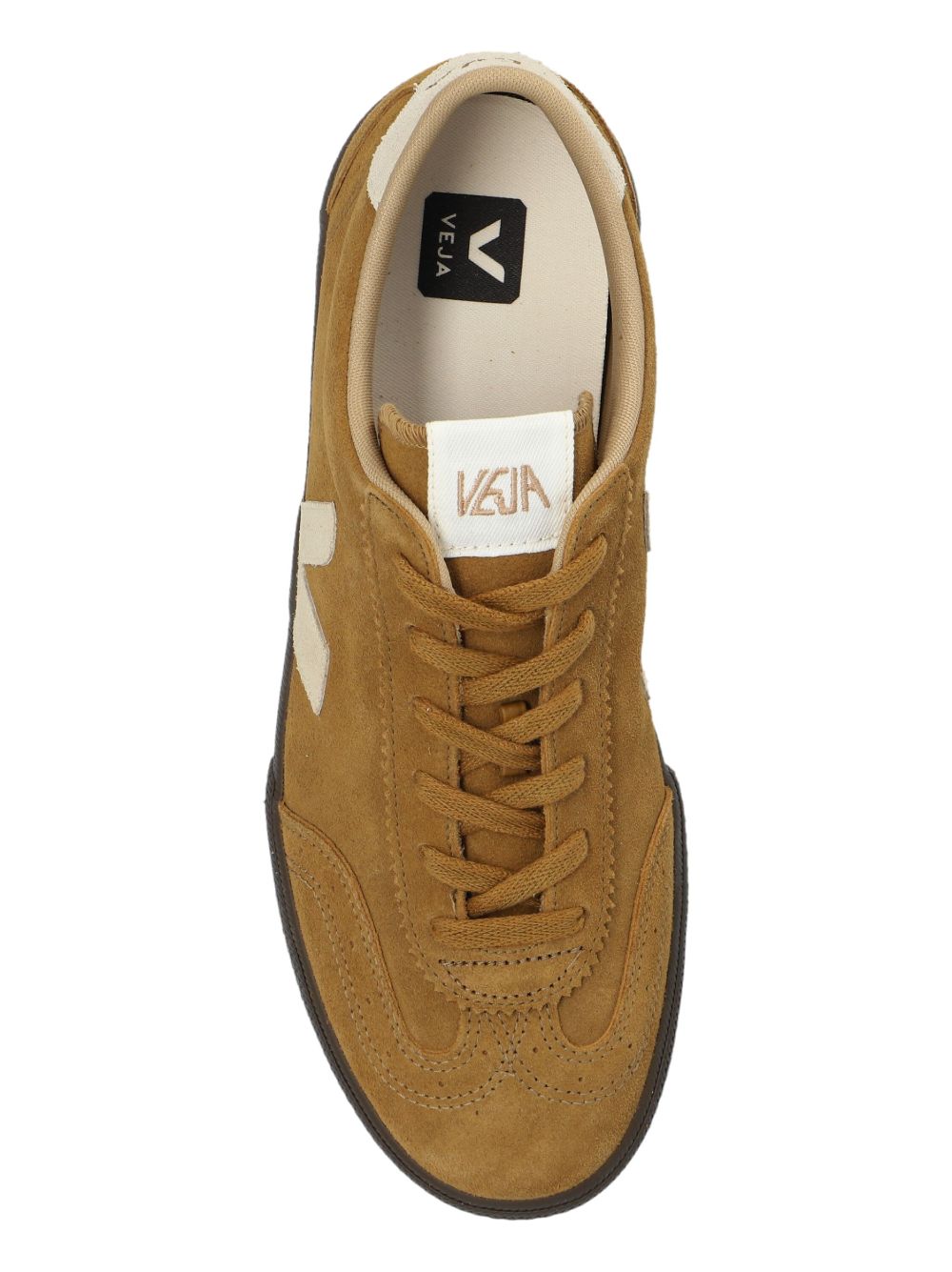 Sneakers in pelle scamosciata con logo laterale VO0303724 NATURAL VEJA