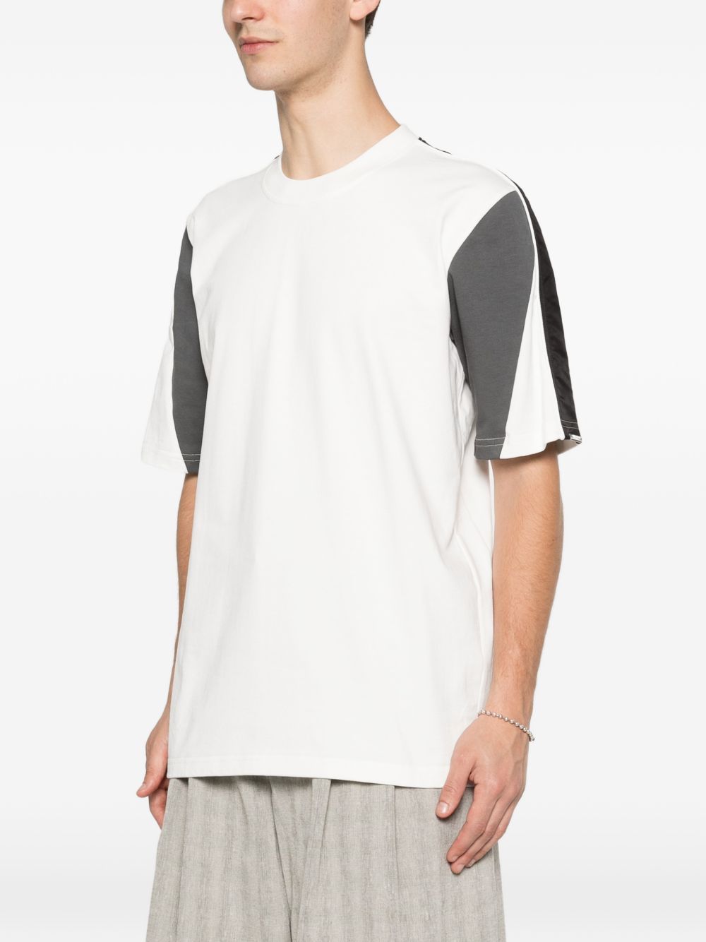 T-shirt girocollo a maniche corte XM4267 BIANCO YES LONDON