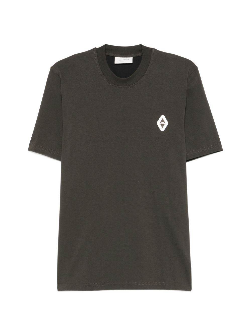 T-shirt in cotone girocollo XM4278 MARRONE YES LONDON