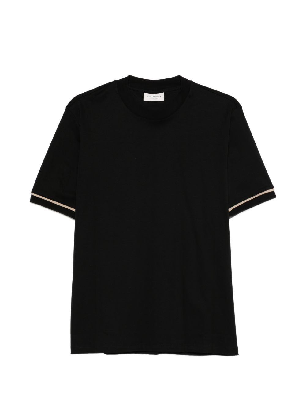 T-shirt in cotone girocollo XM4292 NERO YES LONDON