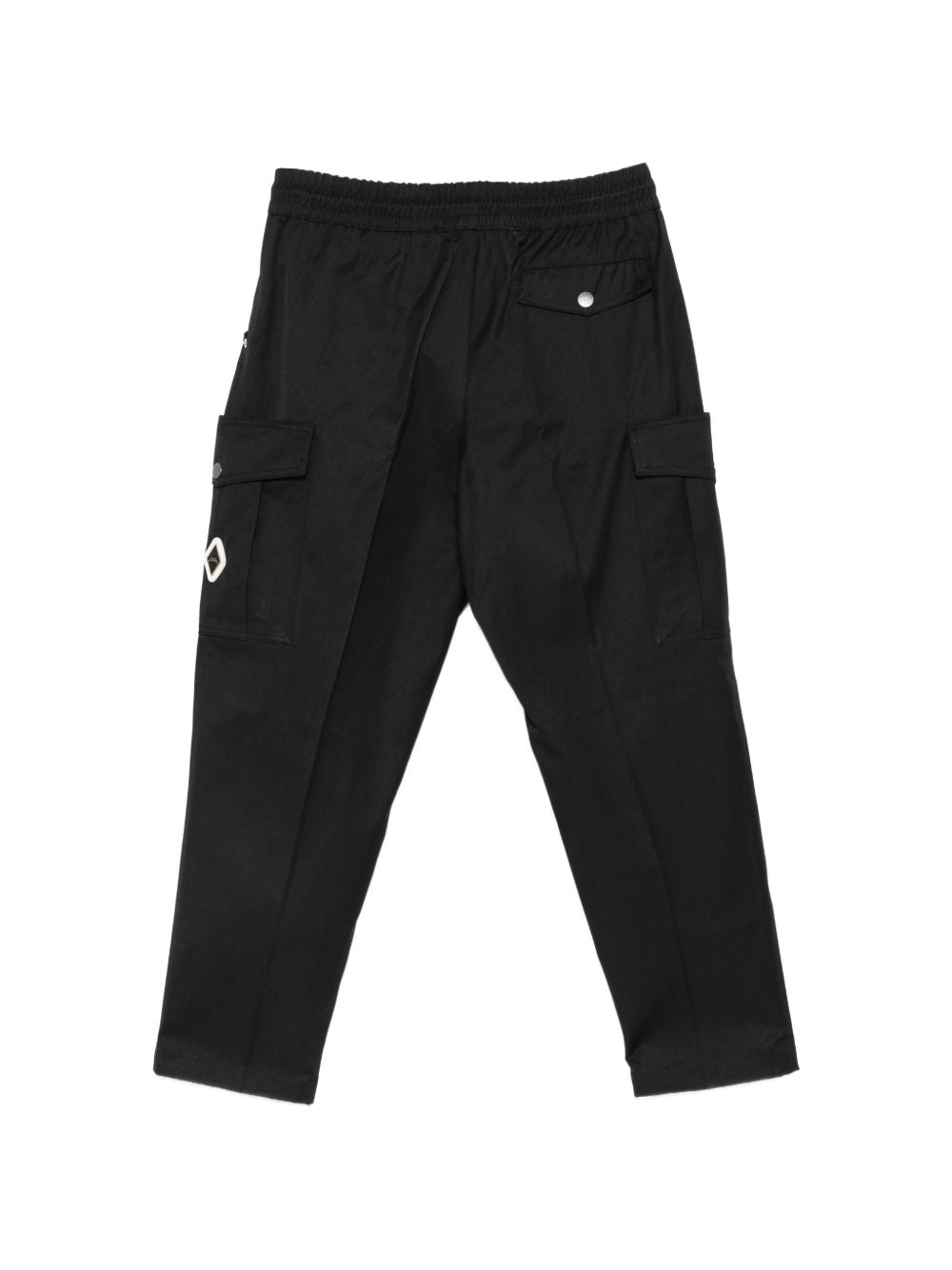 Pantaloni cargo in cotone con coulisse XP3375 NERO YES LONDON