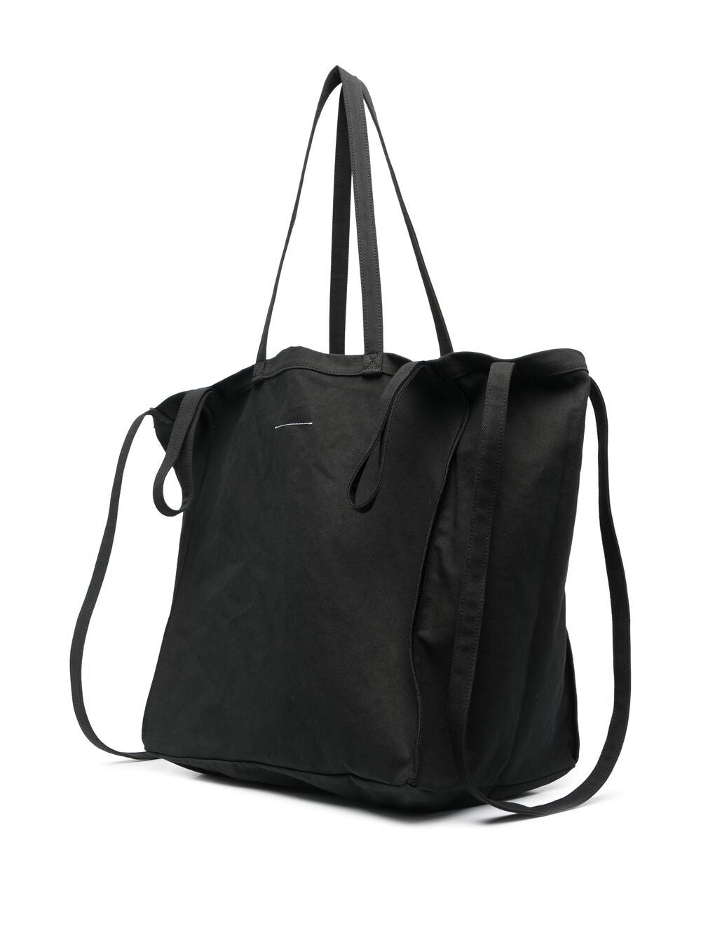 Borsa Tote nera con manici in contrasto S54WC0061P3631 T8013 MM6 MAISON MARGIELA