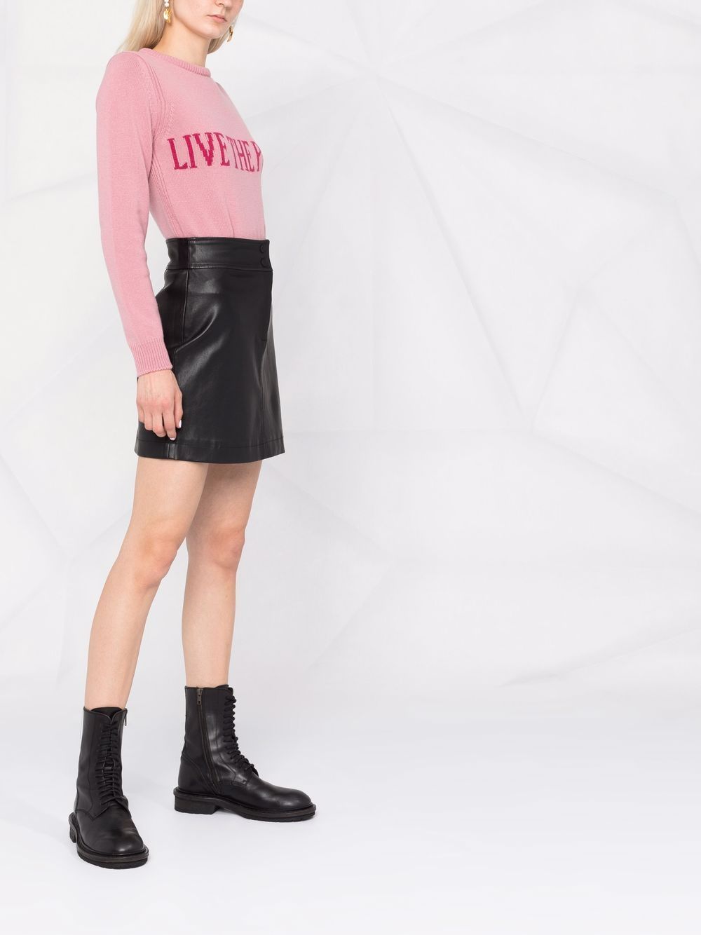 1176 Maglia Rosa G/c Scrt Fucsia Lana J0944 6605 1176 ALBERTA FERRETTI