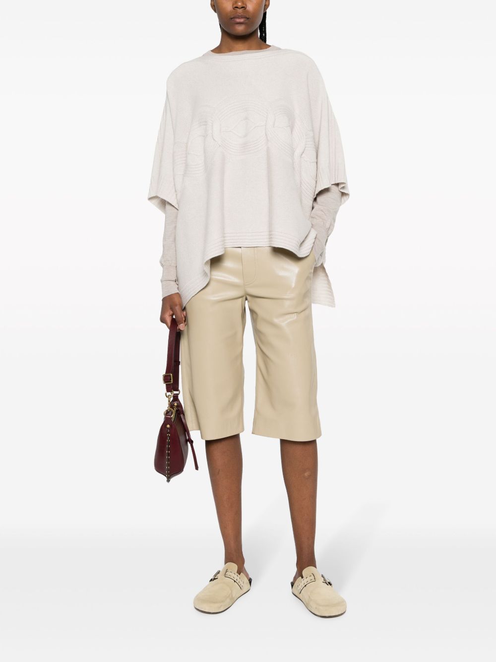 Capospalla Donna Beige in lana 57232 10 D.EXTERIOR