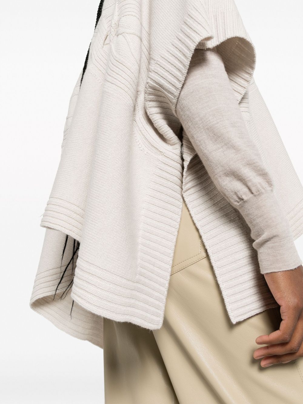 Capospalla Donna Beige in lana 57232 10 D.EXTERIOR