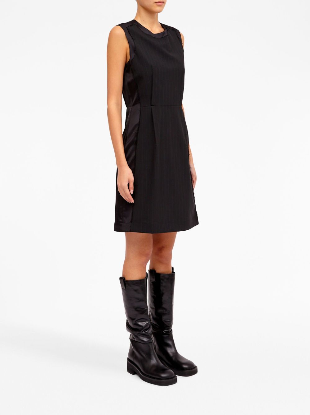 Abito Donna Nero Poliestere S52DA0007S52200 003F MM6 MAISON MARGIELA