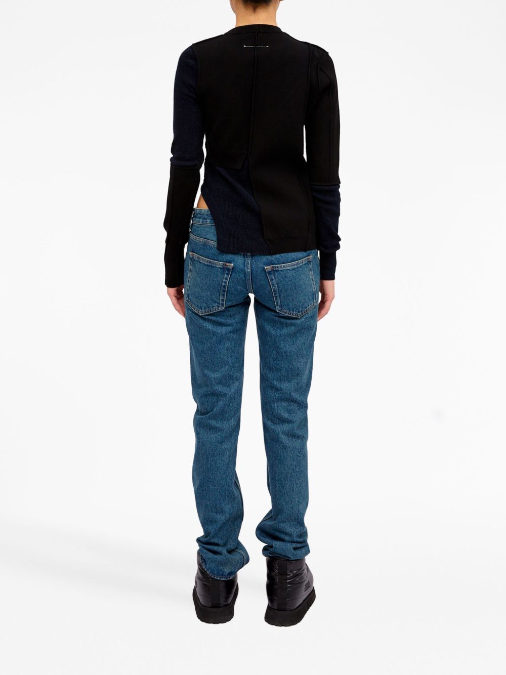 Maglia Donna Nero Cotone S52HL0012S18283 002F MM6 MAISON MARGIELA