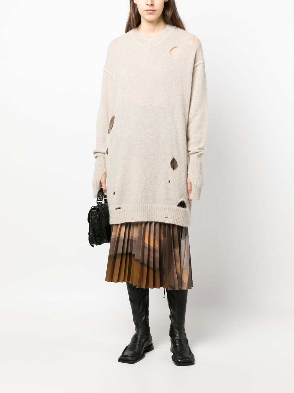 Maglione Donna Beige Lana S52HN0003S18289 961 MM6 MAISON MARGIELA
