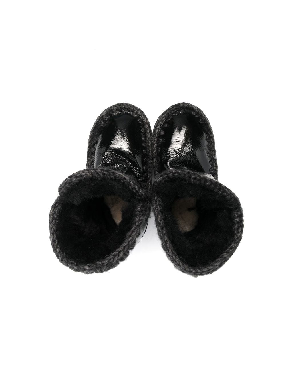 Stivali eskimo 24 nero vernice MUFK101000C PATBLK MOU KIDS