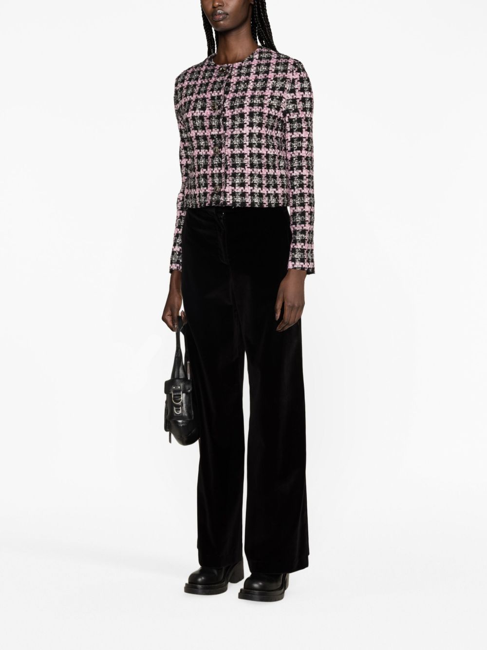 Pantaloni svasati donna a vita alta 3542MDP16237801 99 MSGM
